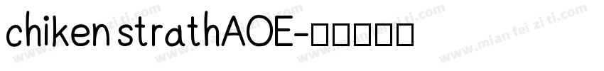chiken strathAOE字体转换